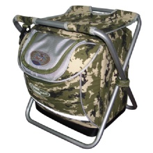 Camo Stool with 40 Can Cooler Bag